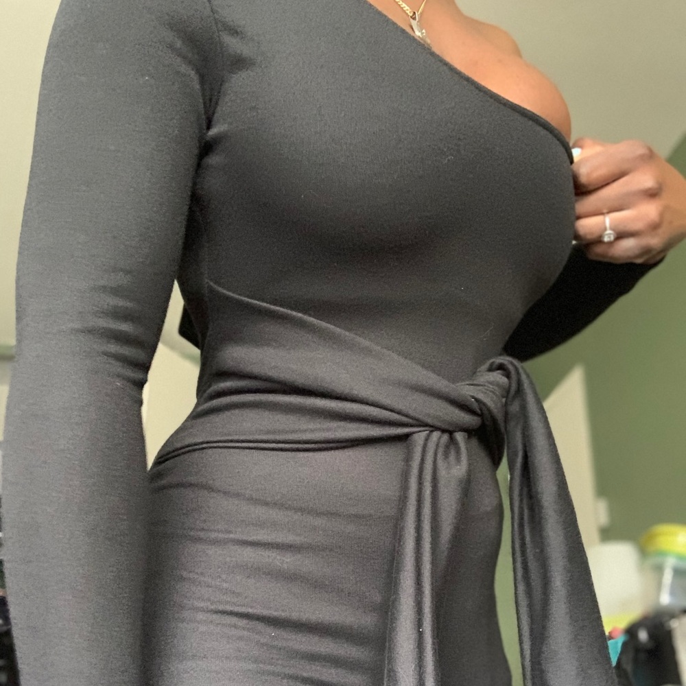 Black Off the Shoulder Jumpsuit